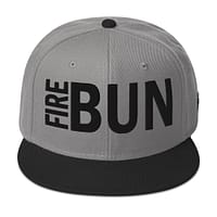 snapback-black-gray-gray-front-67d2bd54821ba.jpg FIRE BUN - Snapback Hat (α)