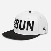 snapback-black-white-white-left-front-67d2bd5481ab4.jpg FIRE BUN - Snapback Hat (α)