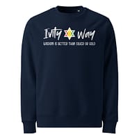 unisex-eco-sweatshirt-french-navy-front-67ea9bf8bfabd.jpg IVITY WAY WISDOM Sweatshirt (β)