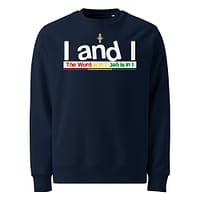 unisex-eco-sweatshirt-french-navy-front-67ea9dca937a4.jpg IANDI Sweatshirt (β)