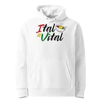 unisex-essential-eco-hoodie-white-front-67ea8a104994a.jpg ITAL IS VITAL HOODIE (δ)