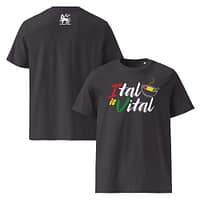 unisex-organic-cotton-t-shirt-anthracite-front-and-back-67ea554f214b1.jpg ITAL IS VITAL classic tee (γ)