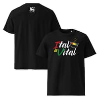 unisex-organic-cotton-t-shirt-black-front-and-back-67ea554f19815.jpg ITAL IS VITAL classic tee (γ)