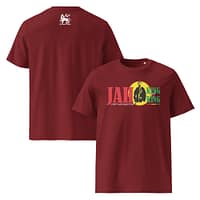 unisex-organic-cotton-t-shirt-burgundy-front-and-back-67ea5100489e8.jpg JAH classic tee (β)