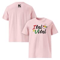 unisex-organic-cotton-t-shirt-cotton-pink-front-and-back-67ea55e40e3c1.jpg ITAL IS VITAL classic tee (δ)