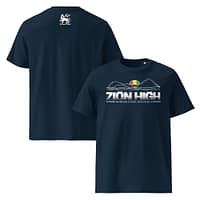 unisex-organic-cotton-t-shirt-french-navy-front-and-back-67ea4bb7154a4.jpg ZION HIGH classic tee (β)