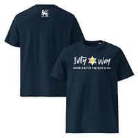 unisex-organic-cotton-t-shirt-french-navy-front-and-back-67ea524c1fceb.jpg IVITY WAY WISDOM classic tee (β)