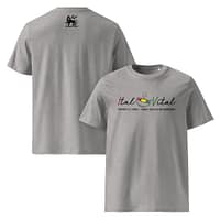 unisex-organic-cotton-t-shirt-heather-grey-front-and-back-67ea540231380.jpg ITAL IS VITAL classic tee (α)