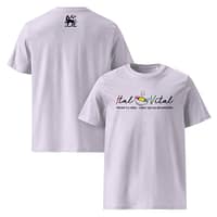unisex-organic-cotton-t-shirt-lavender-front-and-back-67ea540223b2d.jpg ITAL IS VITAL classic tee (α)