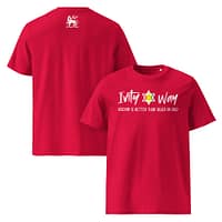unisex-organic-cotton-t-shirt-red-front-and-back-67ea524c15c59.jpg IVITY WAY WISDOM classic tee (β)