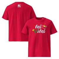 unisex-organic-cotton-t-shirt-red-front-and-back-67ea554f25c62.jpg ITAL IS VITAL classic tee (γ)
