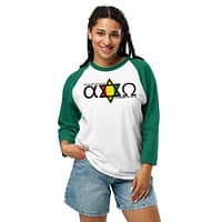 unisex-34-sleeve-raglan-shirt-white-kelly-front-67ebb0b50d46f.jpg ALPHA & OMEGA 3/4 sleeve (β)