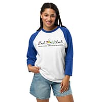 unisex-34-sleeve-raglan-shirt-white-royal-front-67ebaf499eb2b.jpg ITAL IS VITAL 3/4 sleeve (α)