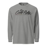 unisex-garment-dyed-heavyweight-long-sleeve-shirt-grey-front-67eb9fda7222a.jpg RUN COME RALLY long-sleeve (α)