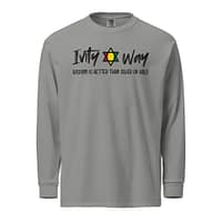 unisex-garment-dyed-heavyweight-long-sleeve-shirt-grey-front-67eba2a10ae44.jpg IVITY WAY WISDOM long-sleeve (α)