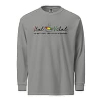 unisex-garment-dyed-heavyweight-long-sleeve-shirt-grey-front-67eba430ea8cf.jpg ITAL IS VITAL long-sleeve (α)