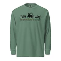 unisex-garment-dyed-heavyweight-long-sleeve-shirt-light-green-front-67eba3876f56c.jpg IVITY WAY long-sleeve (α)