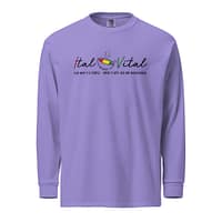 unisex-garment-dyed-heavyweight-long-sleeve-shirt-violet-front-67eba430eb4ea.jpg ITAL IS VITAL long-sleeve (α)