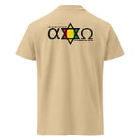 unisex-premium-pique-polo-shirt-sand-back-67ebcf9c48b2b.jpg ALPHA & OMEGA POLO (β)