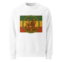 unisex-eco-sweatshirt-white-front-681b15a5944e2.jpg CONQUERING LION sweatshirt (α)