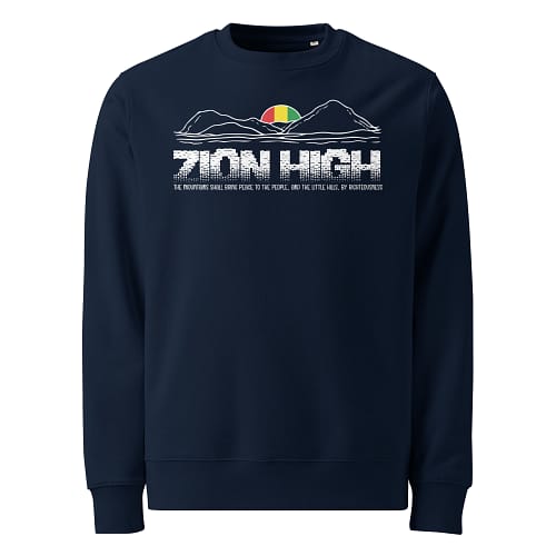 unisex-eco-sweatshirt-french-navy-front-67ea985e5be68.jpg ZION HIGH Sweatshirt (β)