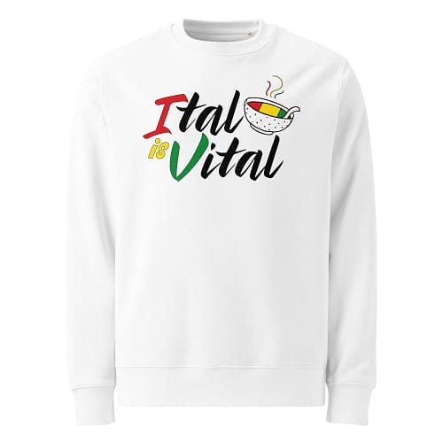 unisex-eco-sweatshirt-white-front-67ea9d4adf782.jpg ITAL IS VITAL Sweatshirt (δ)