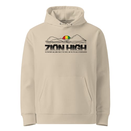 unisex-essential-eco-hoodie-desert-dust-front-67ea667f8be3d.jpg ZION HIGH HOODIE (α)