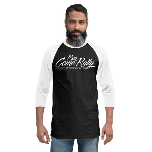 unisex-34-sleeve-raglan-shirt-black-white-front-67ebac51b8f5d.jpg RUN COME RALLY 3/4 sleeve (β)