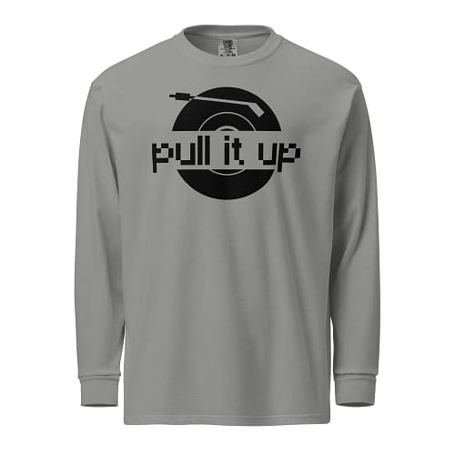unisex-garment-dyed-heavyweight-long-sleeve-shirt-grey-front-67eba0bc2a2a2.jpg PULL IT UP long-sleeve (β)