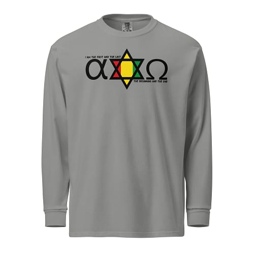 unisex-garment-dyed-heavyweight-long-sleeve-shirt-grey-front-67eba62db244c.jpg ALPHA & OMEGA long-sleeve (β)