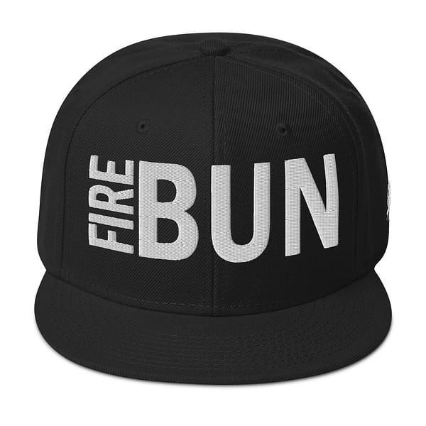 snapback-black-front-67d2bf2f8fa3a.jpg FIRE BUN - Snapback Hat (ε)