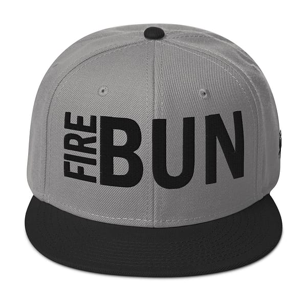 snapback-black-gray-gray-front-67d2bd54821ba.jpg FIRE BUN - Snapback Hat (α)