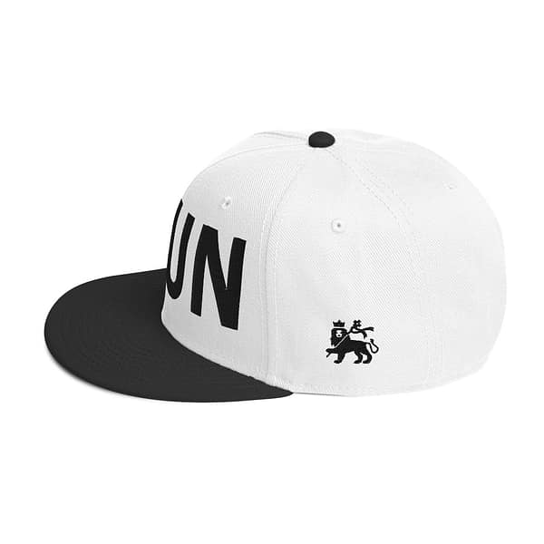 snapback-black-white-white-left-side-67d2bd5482b7f.jpg FIRE BUN - Snapback Hat (α)