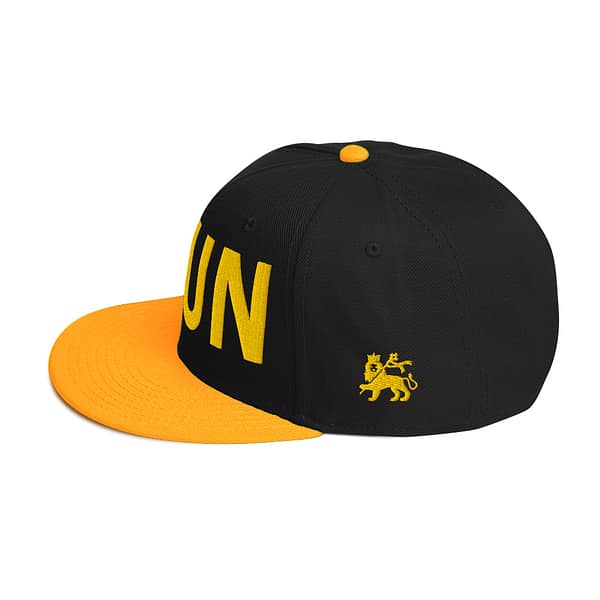 snapback-gold-black-black-left-side-67d2be6006d0c.jpg FIRE BUN - Snapback Hat (β)