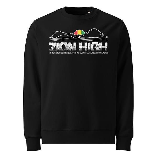 unisex-eco-sweatshirt-black-front-67ea985e5d80f.jpg ZION HIGH Sweatshirt (β)
