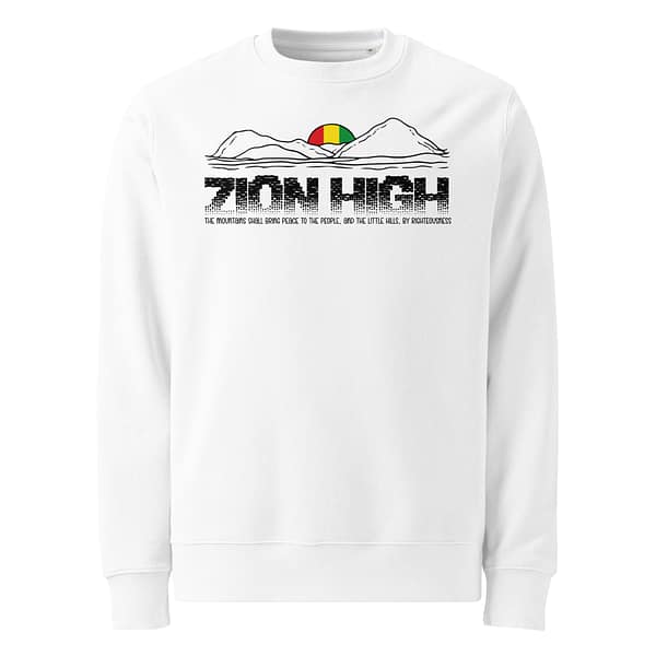 unisex-eco-sweatshirt-white-front-67ea97e832fe4.jpg ZION HIGH Sweatshirt (α)
