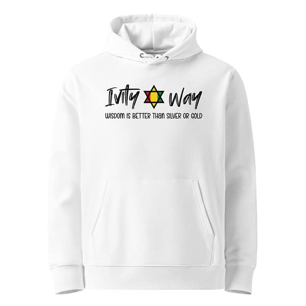 unisex-essential-eco-hoodie-white-front-67ea6c734f9e8.jpg IVITY WAY WISDOM HOODIE (α)