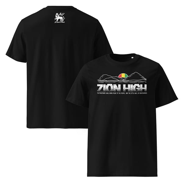 unisex-organic-cotton-t-shirt-black-front-and-back-67ea4bb7148f4.jpg ZION HIGH classic tee (β)