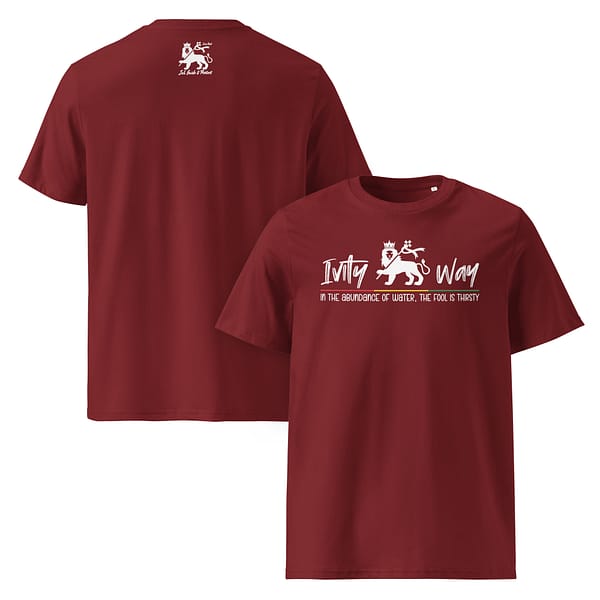 unisex-organic-cotton-t-shirt-burgundy-front-and-back-67ea536bc902a.jpg IVITY WAY classic tee (β)