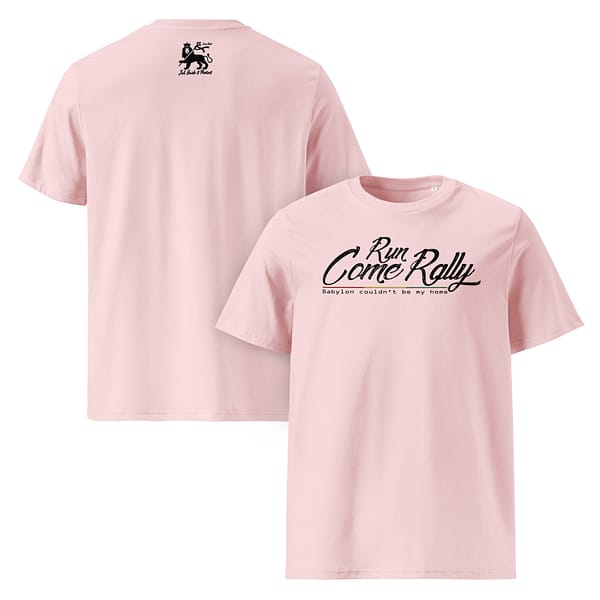 unisex-organic-cotton-t-shirt-cotton-pink-front-and-back-67ea4c4b2ad77.jpg RUN COME RALLY classic tee (α)