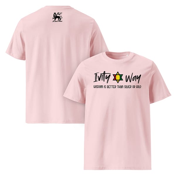 unisex-organic-cotton-t-shirt-cotton-pink-front-and-back-67ea51ab15517.jpg IVITY WAY WISDOM classic tee (α)