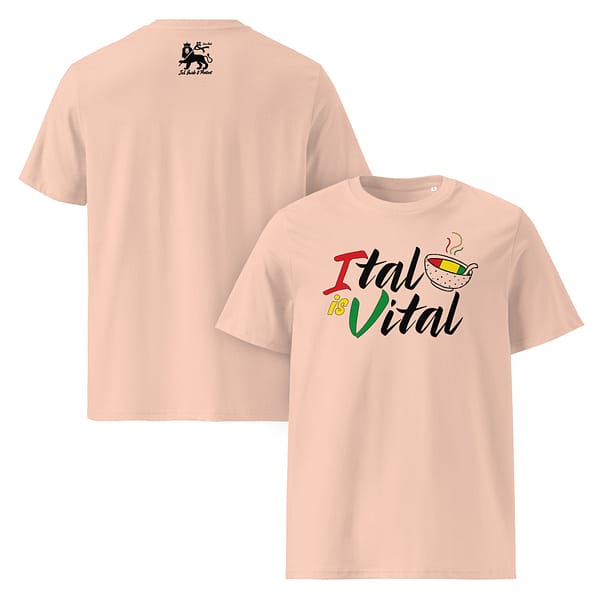 unisex-organic-cotton-t-shirt-fraiche-peche-front-and-back-67ea55e408f86.jpg ITAL IS VITAL classic tee (δ)
