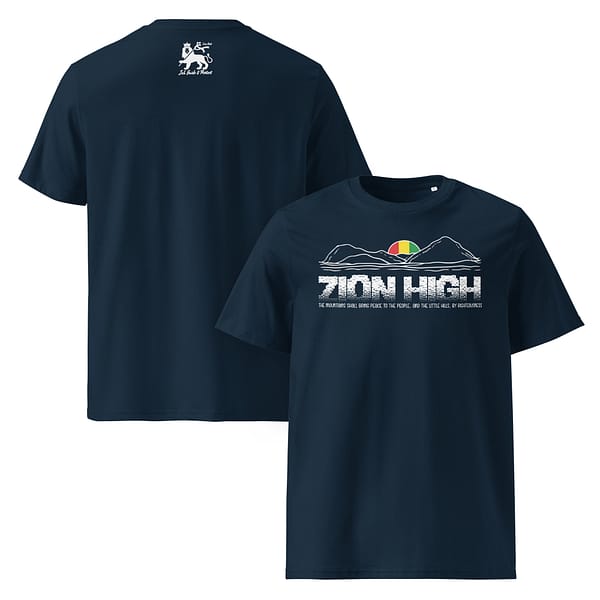 unisex-organic-cotton-t-shirt-french-navy-front-and-back-67ea4bb7154a4.jpg ZION HIGH classic tee (β)