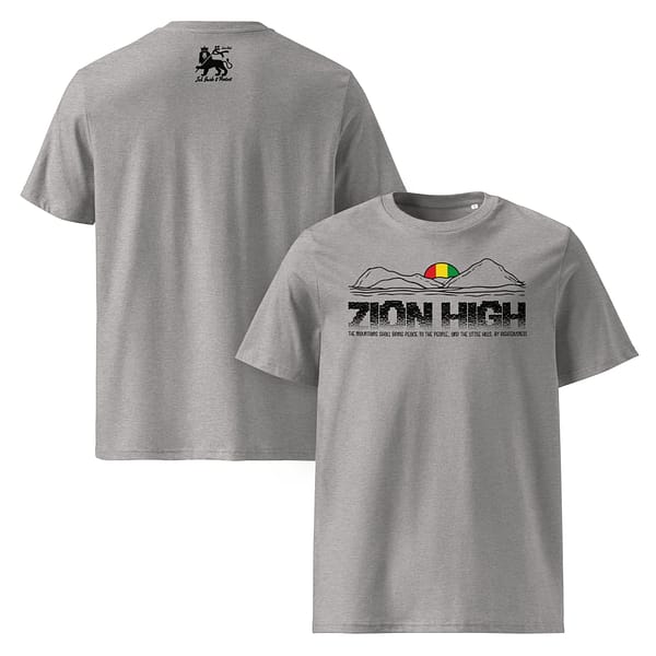 unisex-organic-cotton-t-shirt-heather-grey-front-and-back-67ea492338cf1.jpg ZION HIGH classic tee (α)