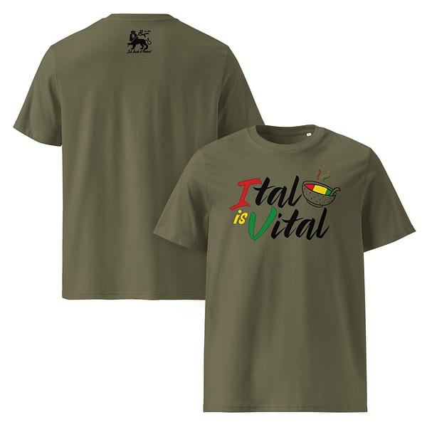 unisex-organic-cotton-t-shirt-khaki-front-and-back-67ea55e3ea466.jpg ITAL IS VITAL classic tee (δ)