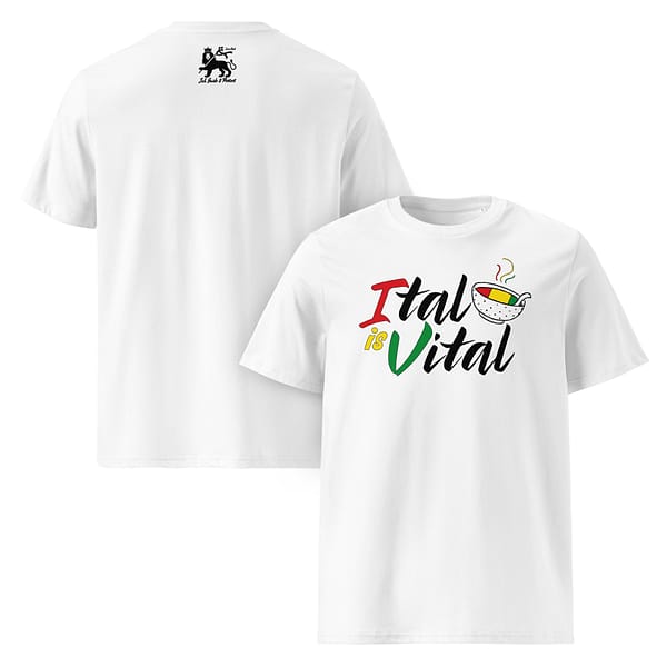 unisex-organic-cotton-t-shirt-white-front-and-back-67ea55e422964.jpg ITAL IS VITAL classic tee (δ)