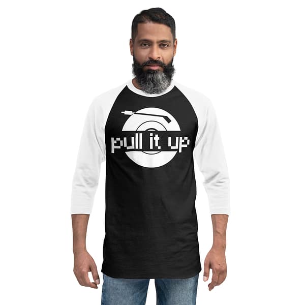 unisex-34-sleeve-raglan-shirt-black-white-front-67ebace23c22c.jpg PULL IT UP 3/4 sleeve (α)