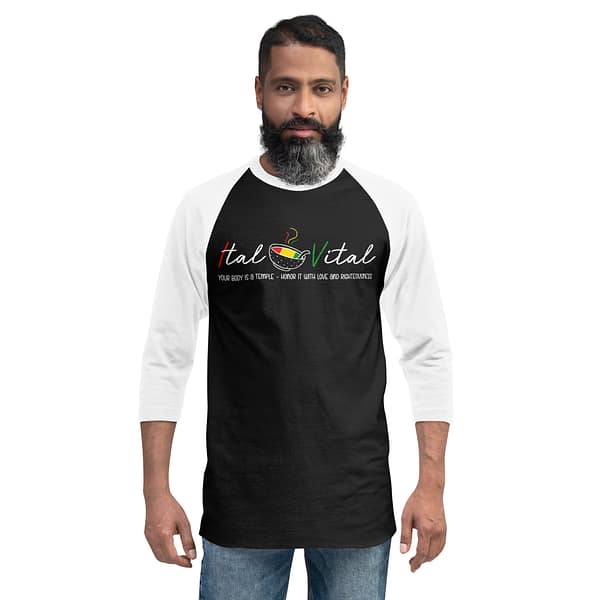 unisex-34-sleeve-raglan-shirt-black-white-front-67ebaf823d8ed.jpg ITAL IS VITAL 3/4 sleeve (β)