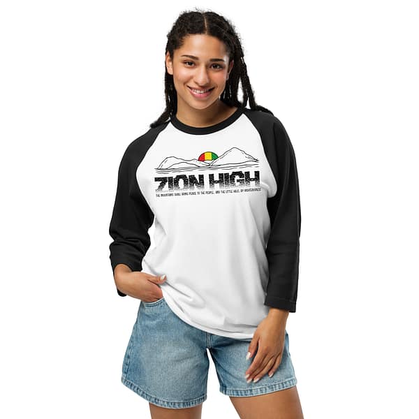 unisex-34-sleeve-raglan-shirt-white-black-front-67ebab52ba338.jpg ZION HIGH 3/4 sleeve (α)
