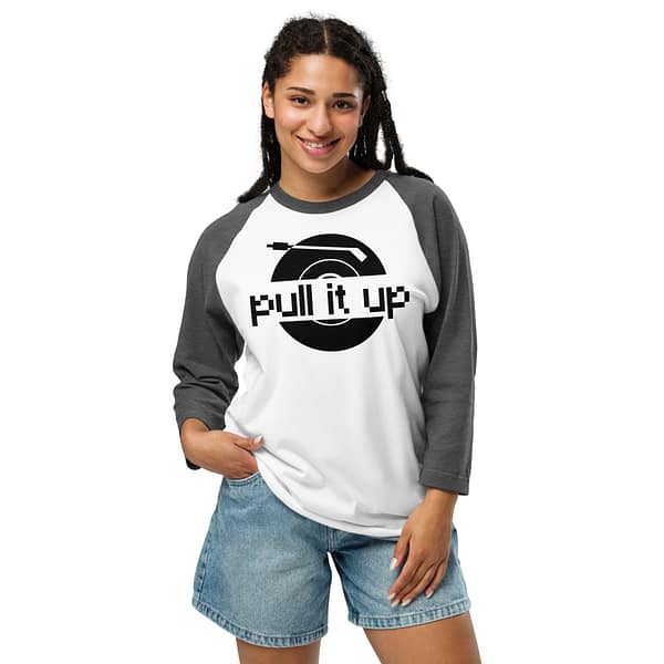 unisex-34-sleeve-raglan-shirt-white-heather-charcoal-front-67ebacad48d94.jpg PULL IT UP 3/4 sleeve (β)